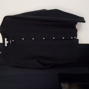 Size XL Black Buttonup sweater. Brand is Mercer Street studio.